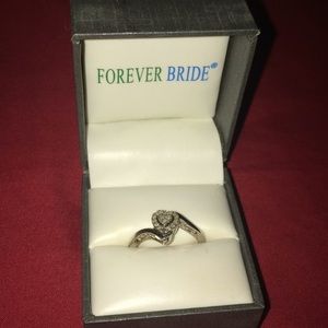 Forever bride heart ring